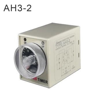 2019 vėliau kaip 1pcs AC/DC 24V universali-240V laikmatis relay AH3-2 vėlinimo relė geros kokybės relay laikmatis