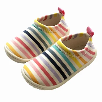 Vaikai sportbačiai Vaikų dizainerio batus tenso masculino кроссовки elastingas audinys batai mergaitė berniukas drobės kūdikių bateliai homme krepšelio