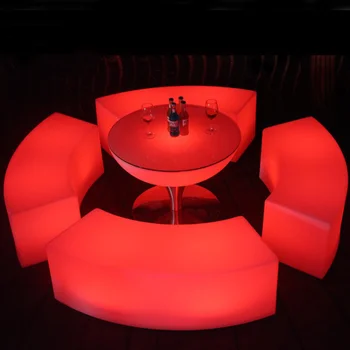LED Šviečiantys Baldai, Baras Mados Nuotolinio Valdymo Spalvingas Lankas Baro Taburetės KTV Šviesos Arbatos Stalo Viešbutis Laisvalaikio Baro Kėdė