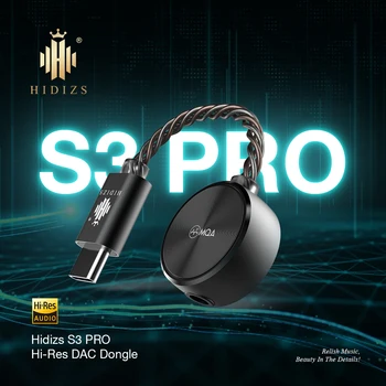 Hidizs S3PRO Ultra Nešiojamų Hi-Res VPK Dongle USB, C Tipo-C-3.5 mm Amplfier su MQA 8X Parama AMP Adapteris DSD128 Audio Kabelis