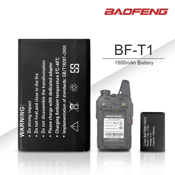 Naujas Originalus Baofeng BF-T1 3.7 V, 1500 mah Li-ion baterija BF-T1 Walkie Talkie BFT1 Mini Du Būdu Radijo baofeng Priedai BF T1