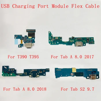 USB Įkrovimo lizdas Modulio Jungties Uosto Flex Kabelis Samsung Tab T510 T290 T390 T385 T380 T387 T590 T595 T810 T815 Pakeitimo